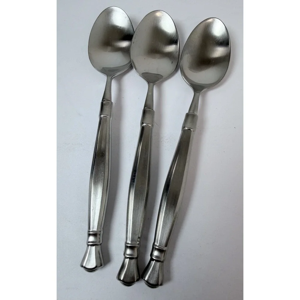 3 - Oneida ACT II / ACT 2 Satin Cube Mark Stainless Flatware 6 1/2